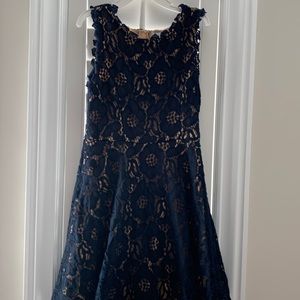 Little navy lace dress